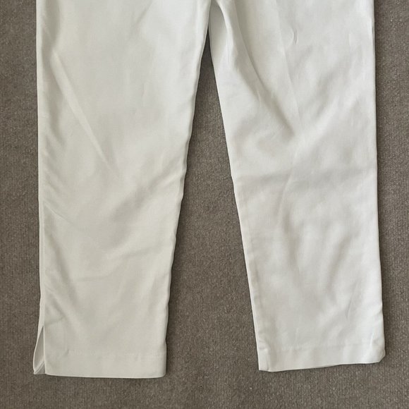 Chico's Pants Womens 00 (Size 2) White Cropped Stretch Side Zip Casual Summer - Picture 11 of 13